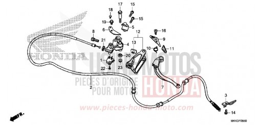 LEVIER DE STATIONNEMENT CRF1000DJ de 2018